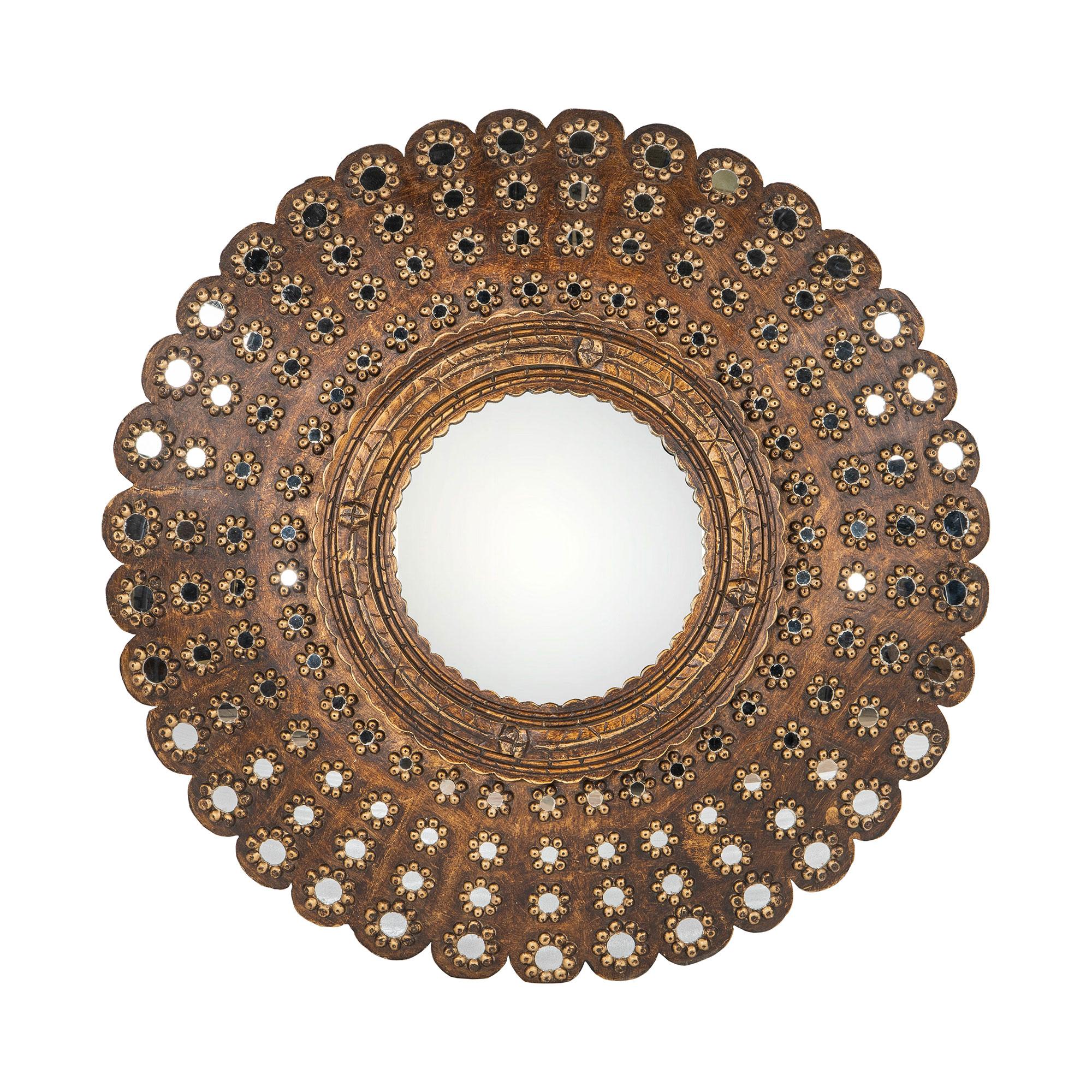 Round Peacock Mirror, 36