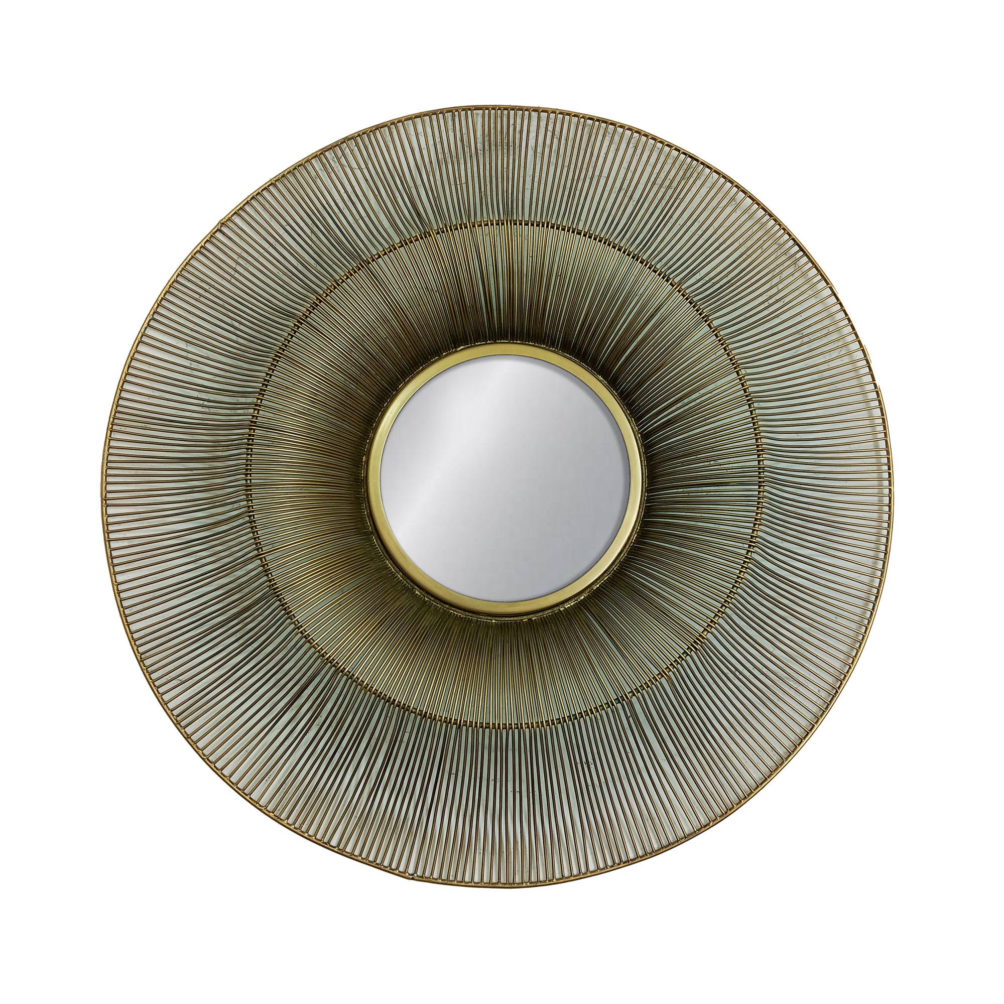 Small Round Iron Wire Mirror