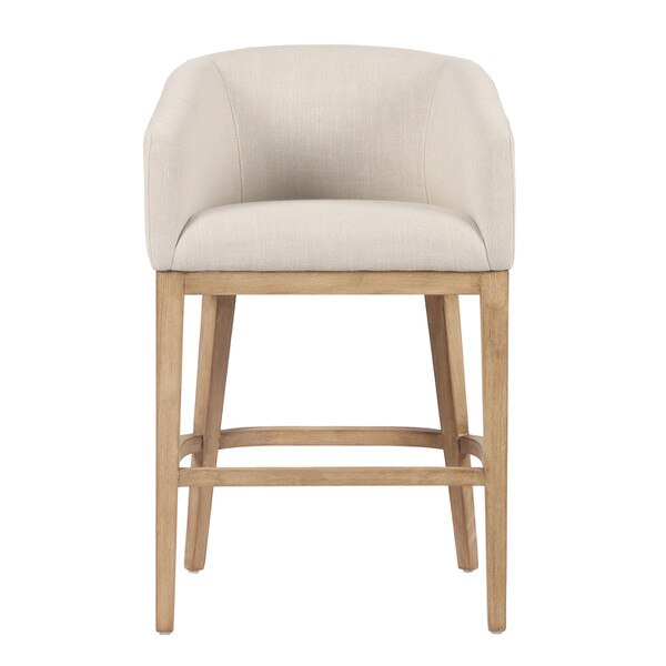 Barrel Upholstered Counter Stool