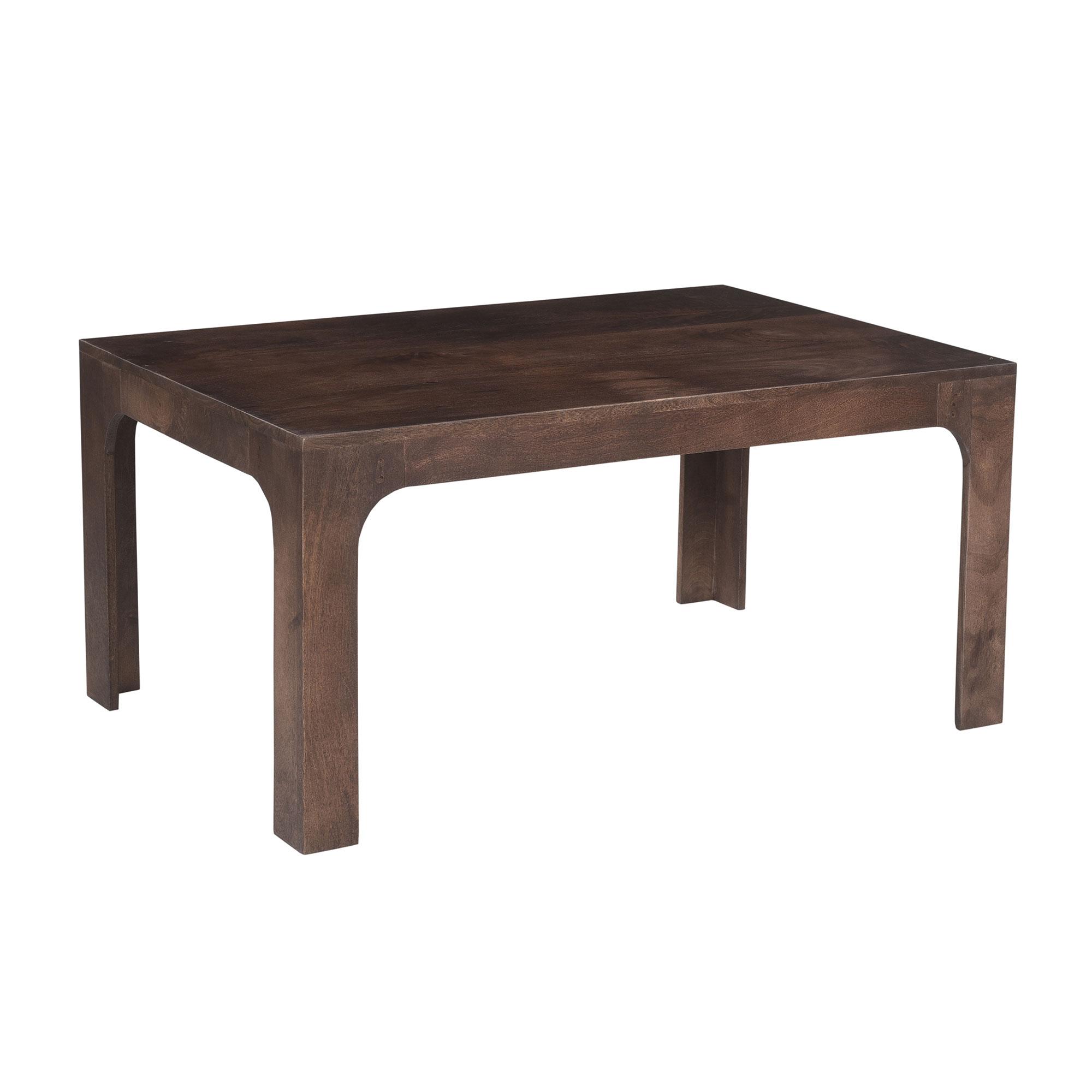 Arched Leg Coffee Table, KD, Dark Walnut