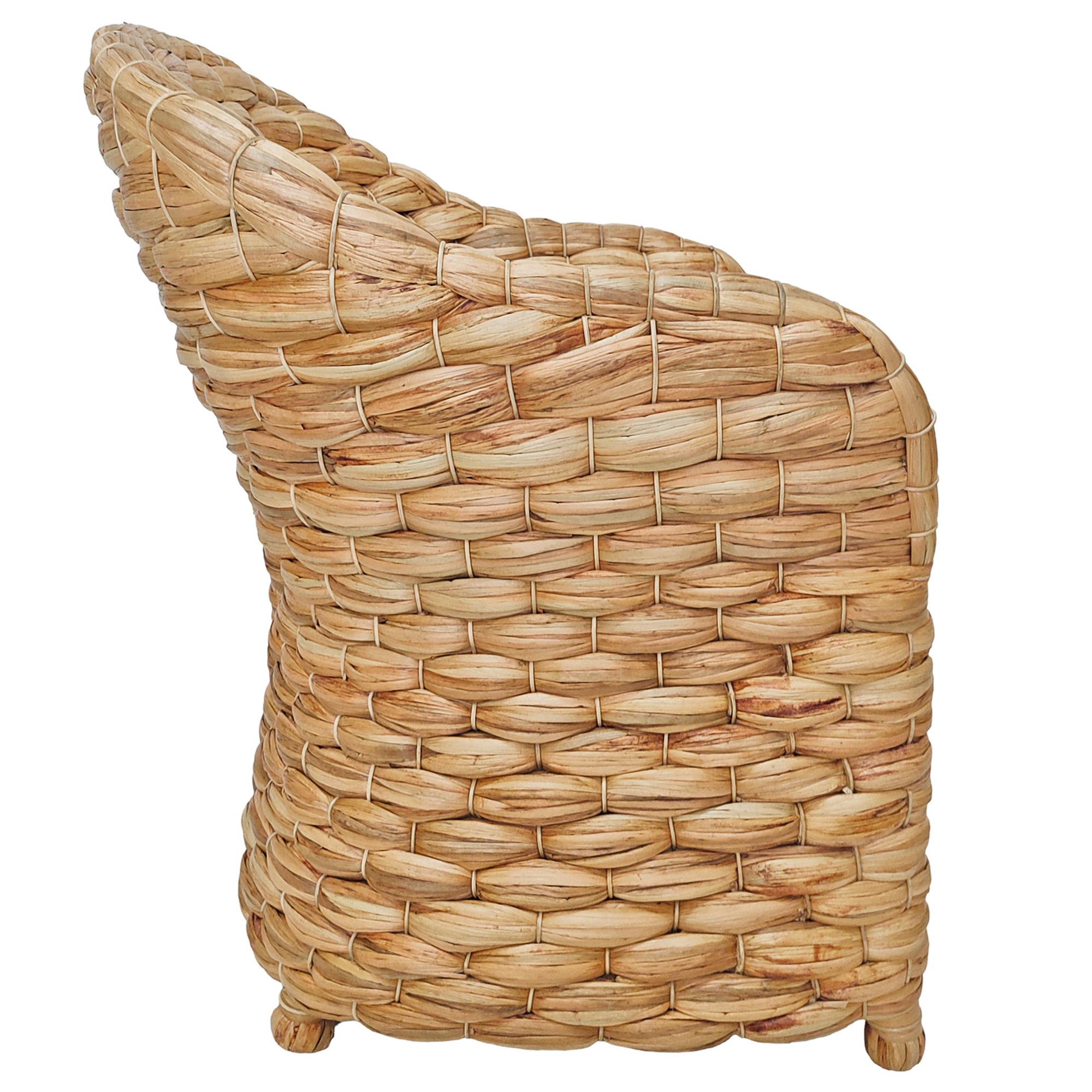 Atherton Wide Weave Water Hyacinth Dining Chair