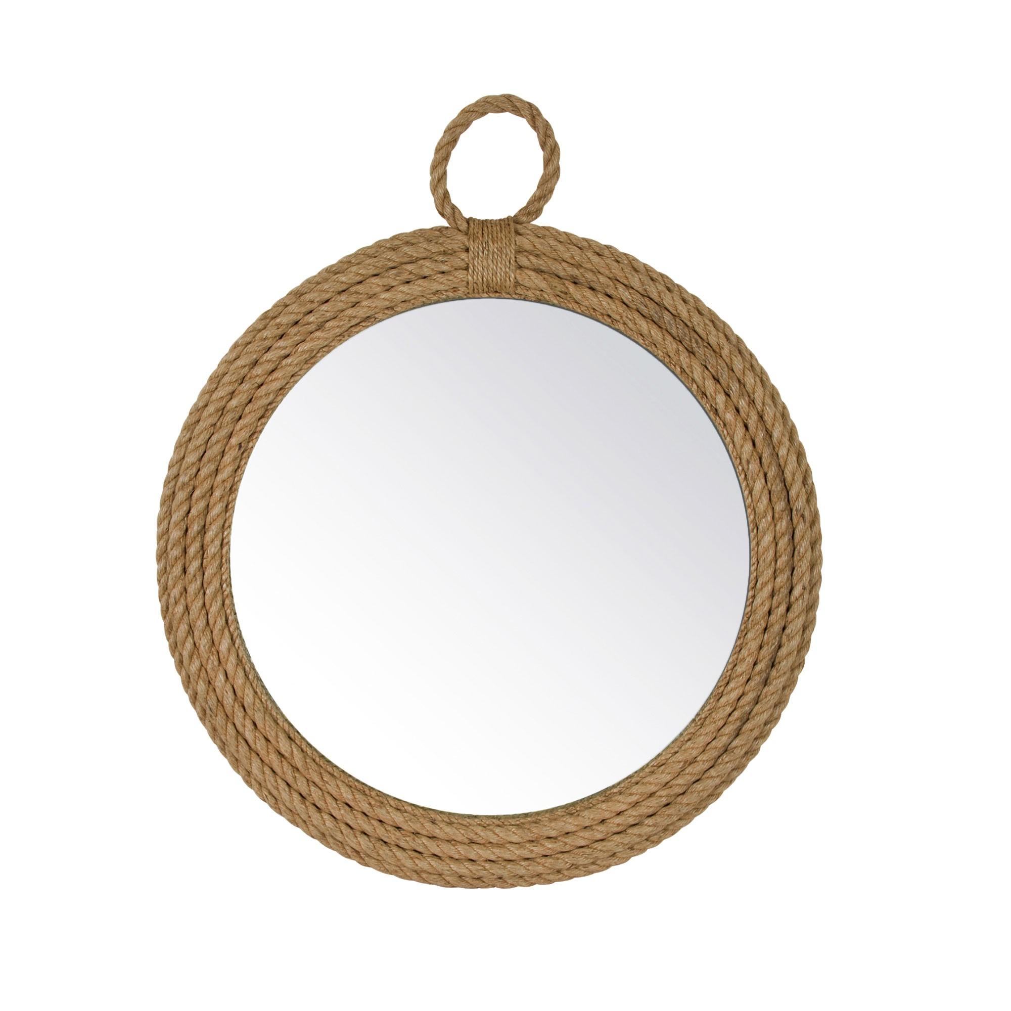 Aspen Round Mirror, Natural