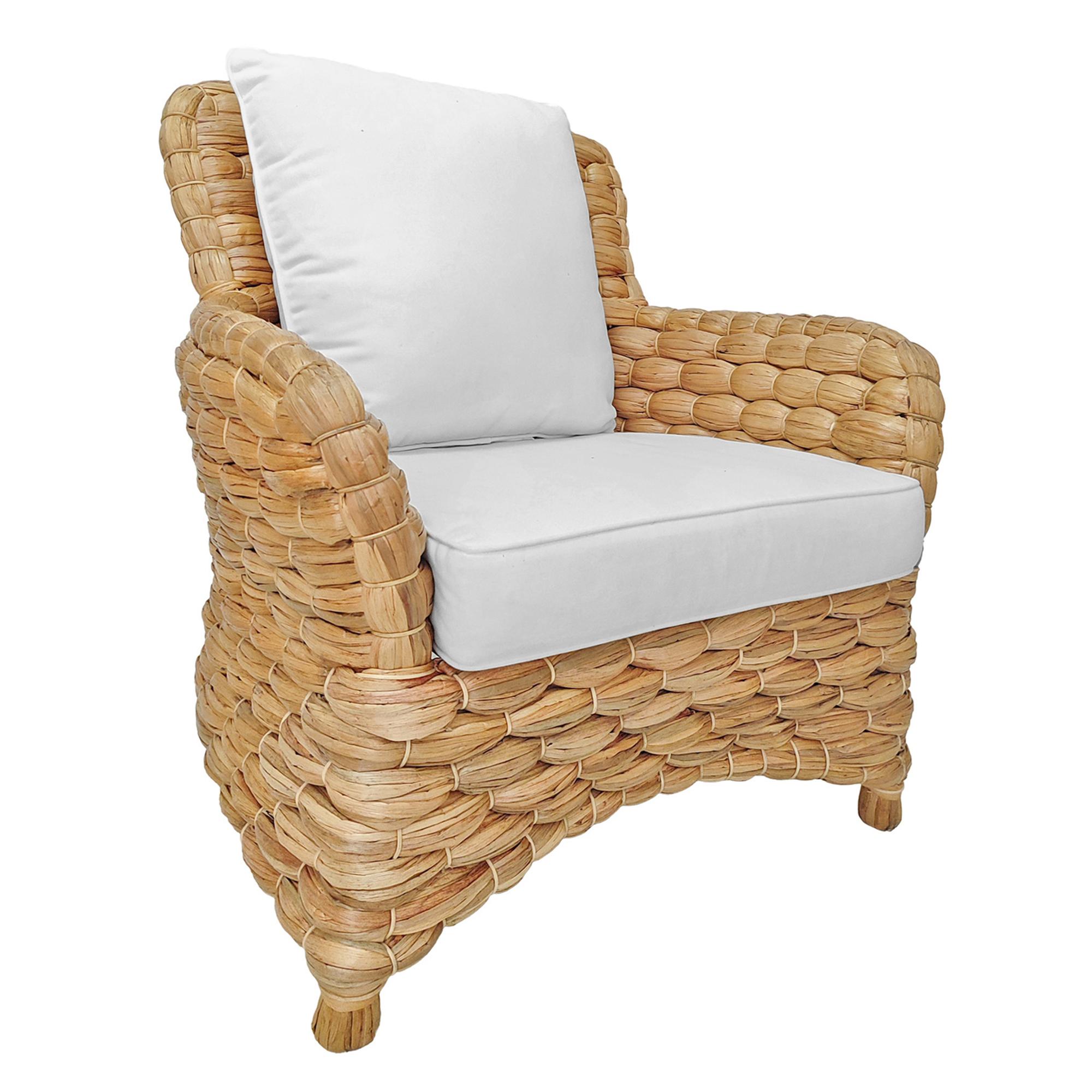 Atherton Wide Weave Water Hyacinth Occasional Chair