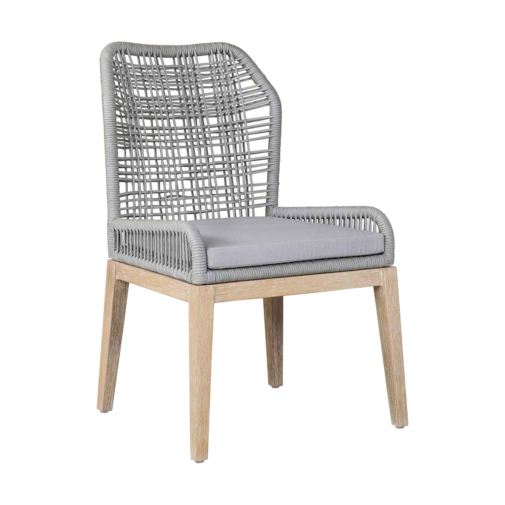 Vega Woven Side Chair, Grey