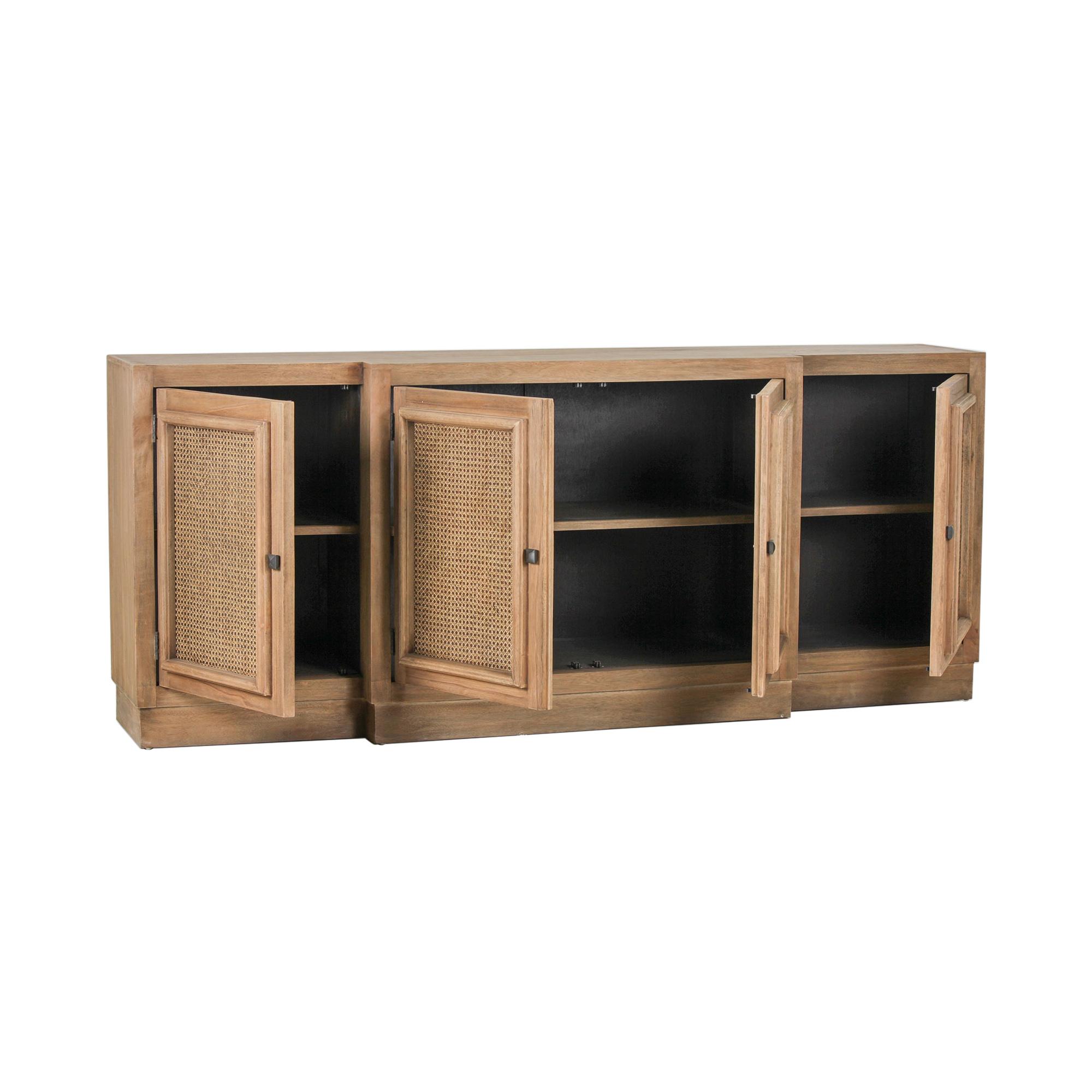 Astor 4 Door Sideboard with Cane Inset