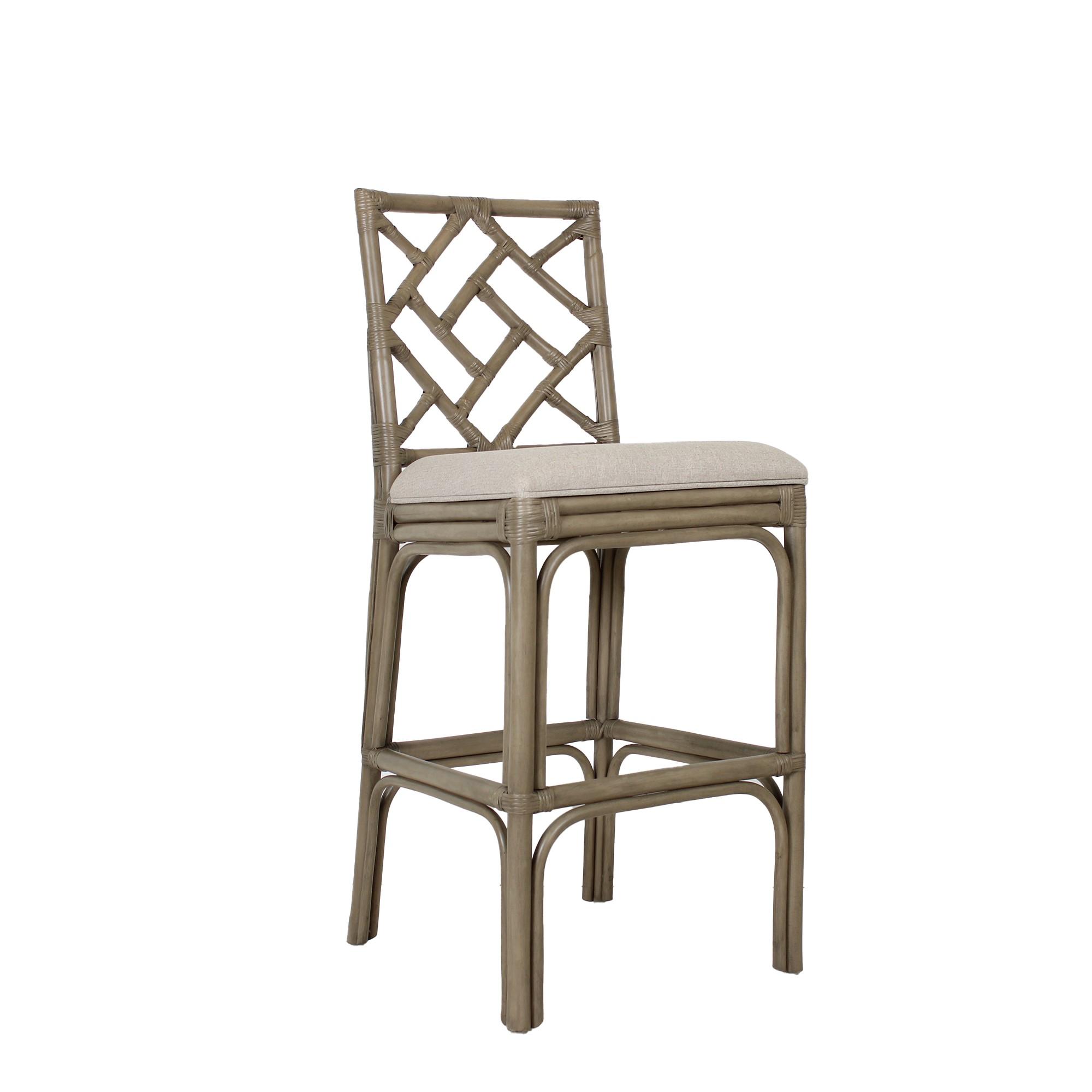 Chippendale rattan counter shop stool