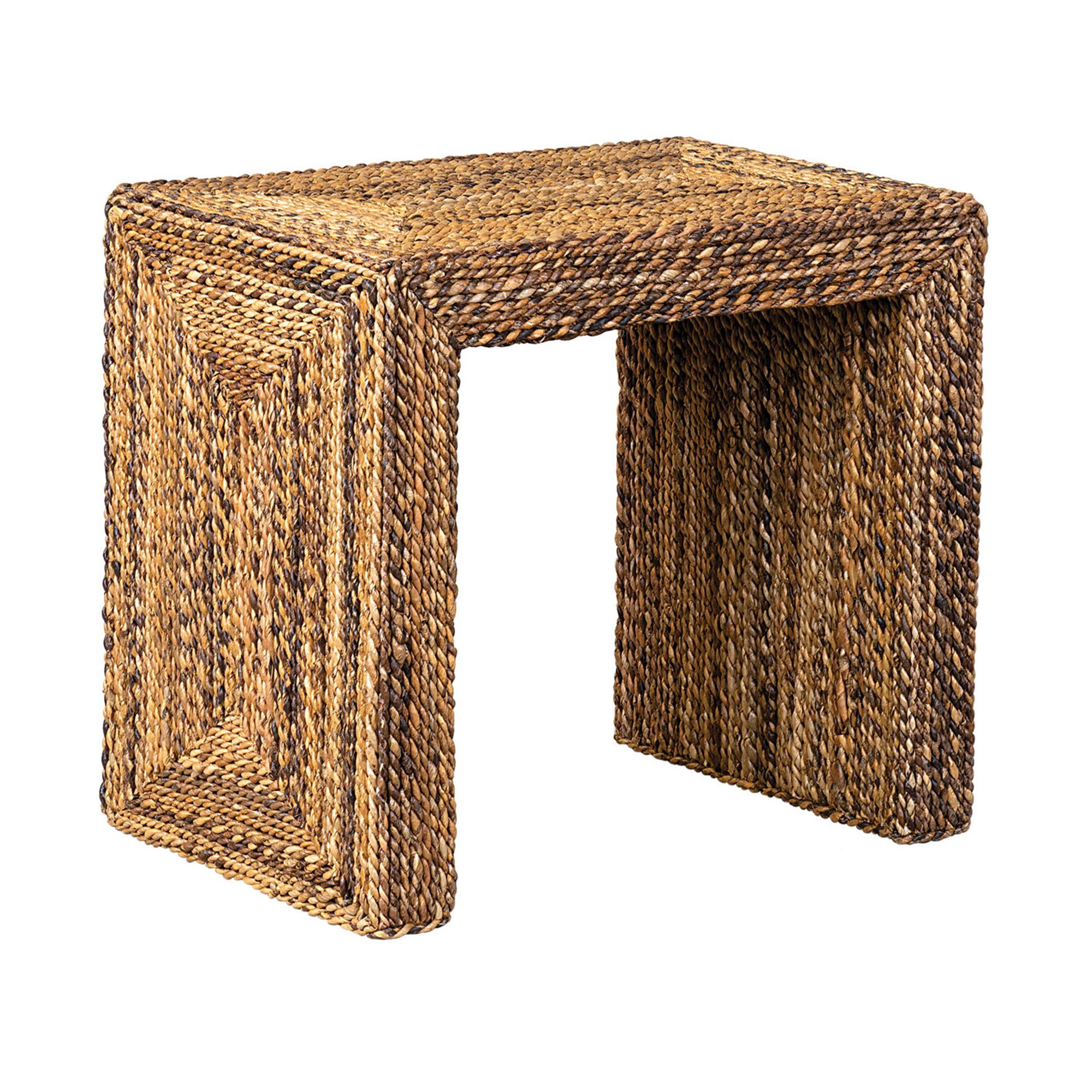 Soren Braided Seagrass Side Table, Natural