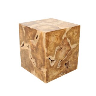 Burl Organic Side Table, Medium Brown