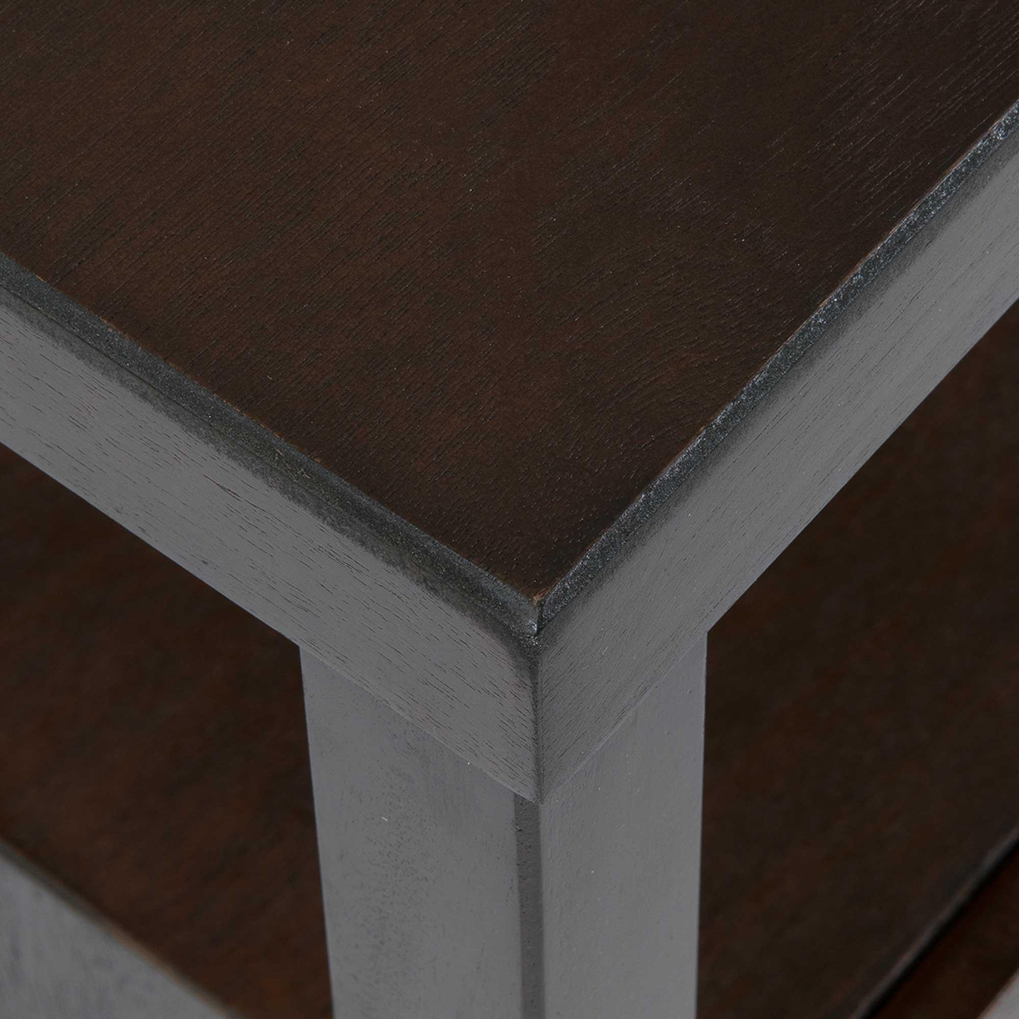 Hooper 2 Drawer Wooden Accent Side Table, Brown Hooper 2 Drawer Wooden Accent Side Table, Brown