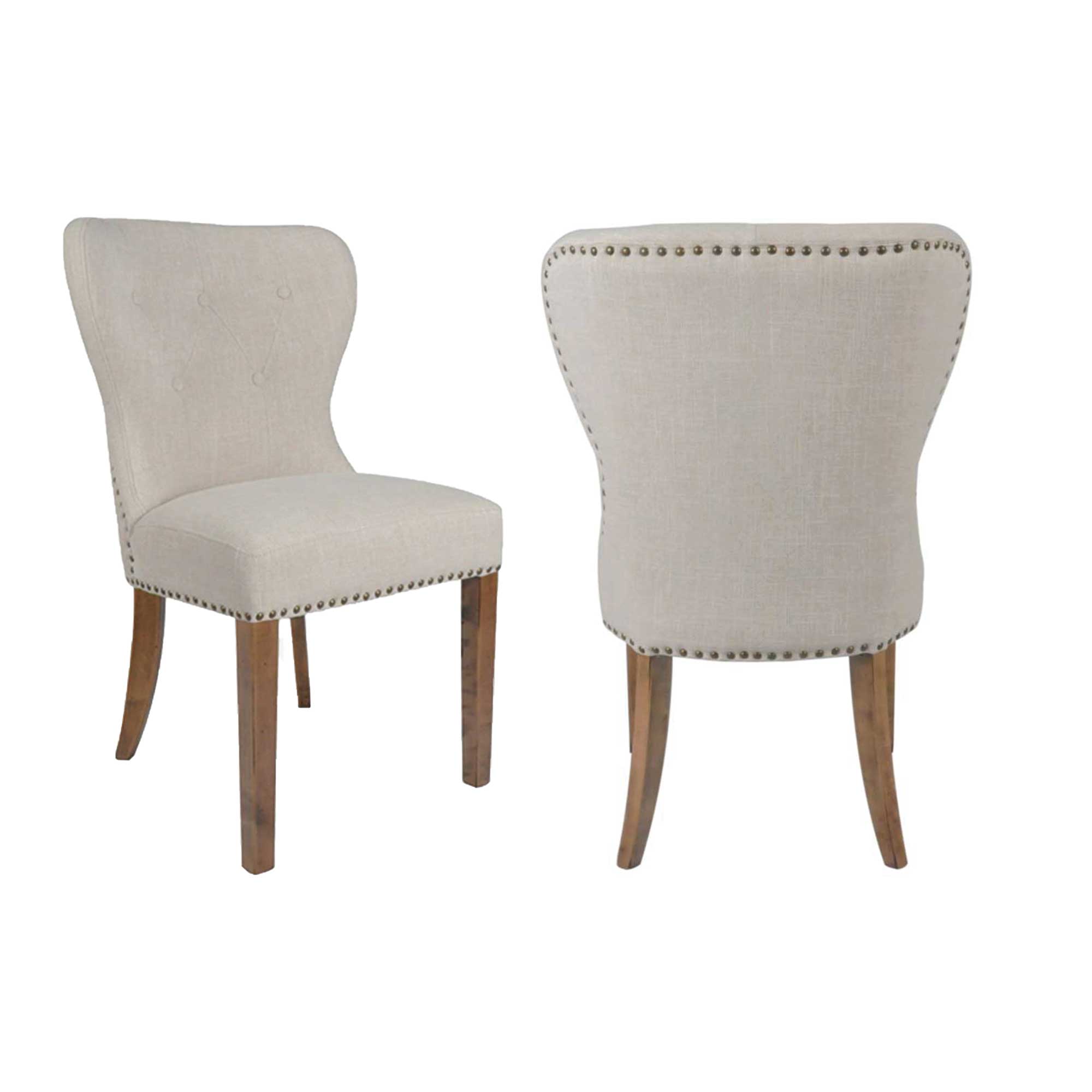 Paulie Dining Chairs, Beige, Set of 2 (Price is Per Pair)