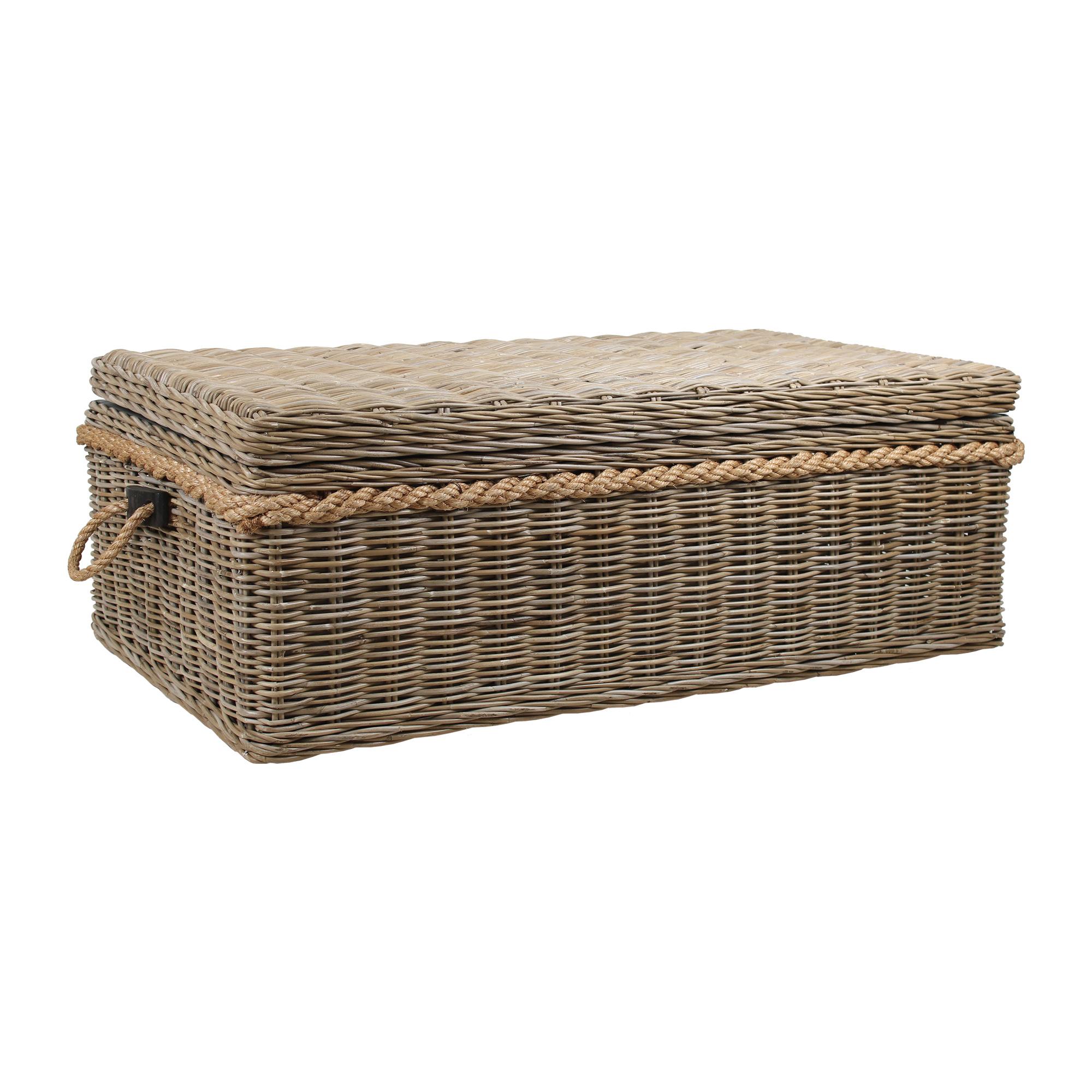 Sabrina Basket Coffee Table With Storage