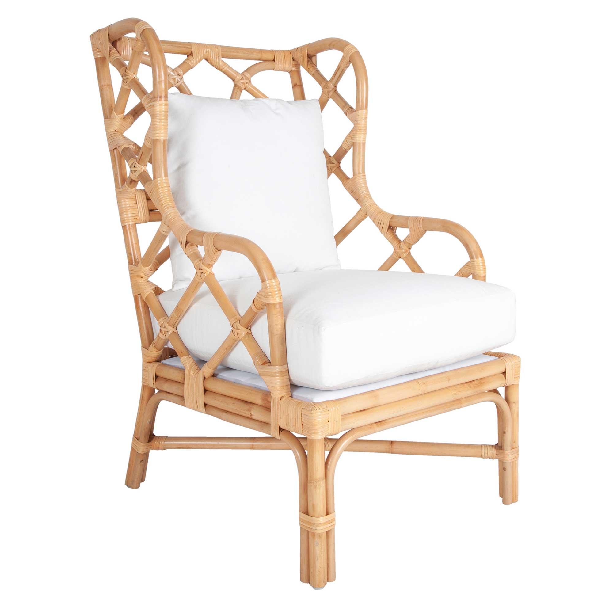 Natural wingback chair cheap