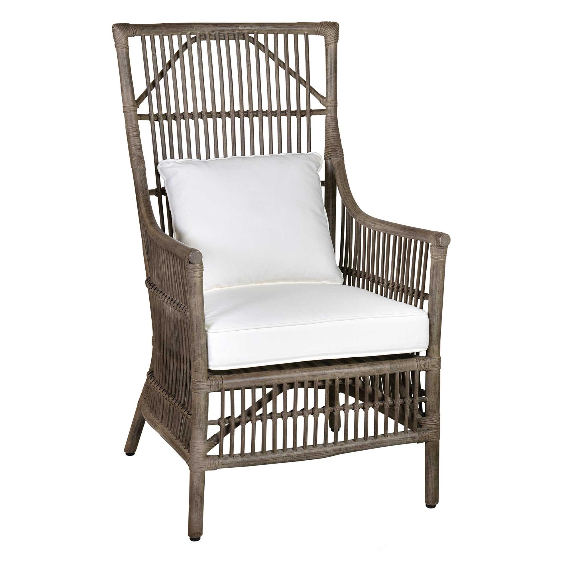 Rattan chair 2025 grey